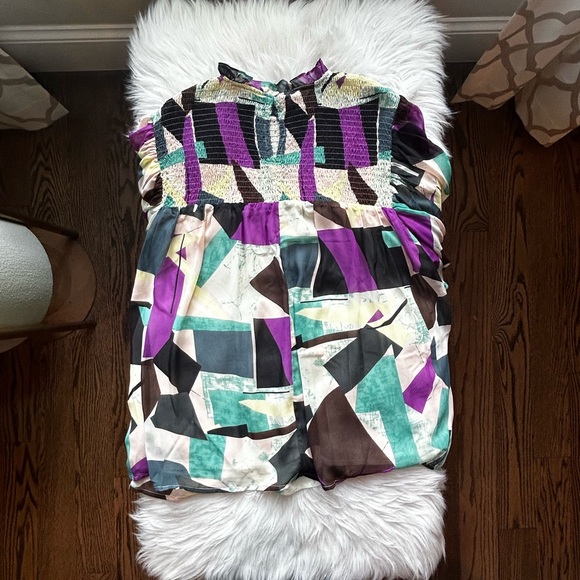 Promised Fun Orchid Purple Abstract Blouse - Picture 5 of 9